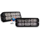 LED flitser Axixtech ministealth 26 12 Leds ECE R65 vlakke montage Oranje